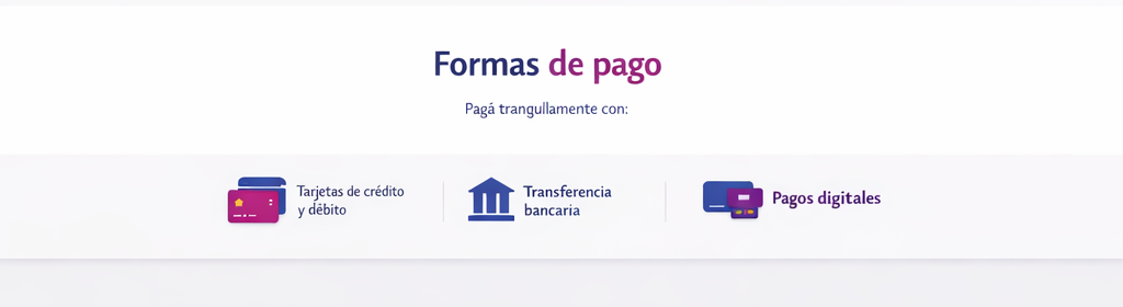 Formas de pago